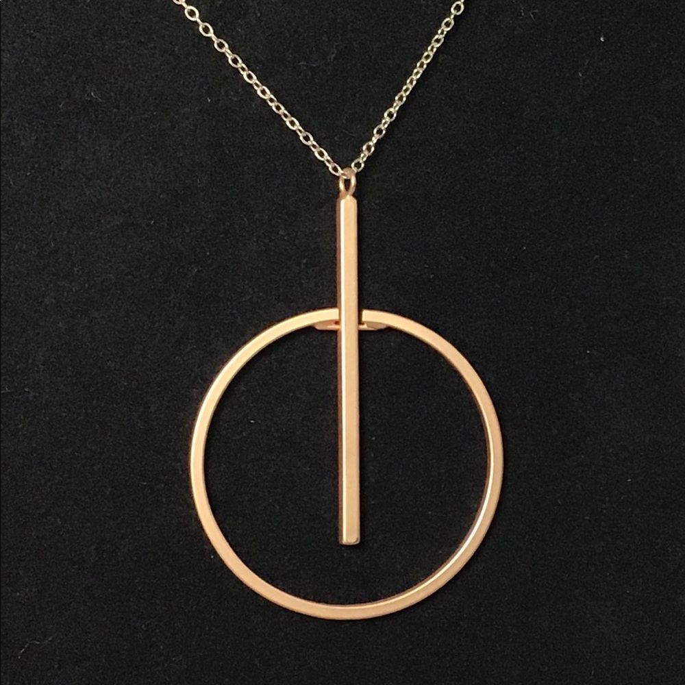 Circle/Bar Necklace - Picture 2 of 4